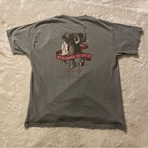 Alabama A-Day Comfort Colors Back Graphic T-Shirt w/ front pocket.